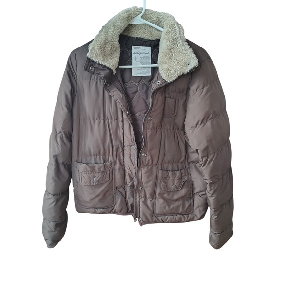 Aéropostale Jackets & Blazers - Y2K Aeropostale LG Bomber Brown Coat